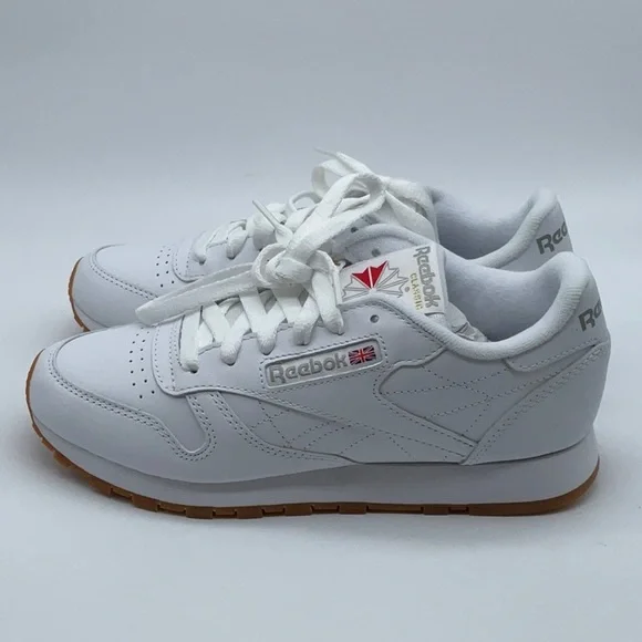 Reebok Classic Leather Shoes Woman’s White - Picture 3 of 9